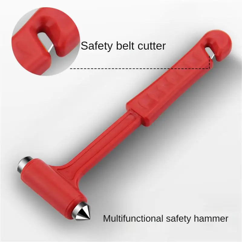 Seat Belt Cutter Safety Hammer Portable Universal Plastic Practical Car Self-Help Escape Hammer Emergency Escape Tool Mini