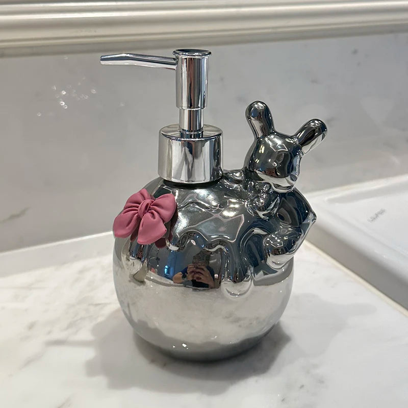 Bathroom Supplies Ceramic Emulsion Bottle Bathroom Shower Gel Press Bottle Creative Soap Dispenser Bathroom Decoration Modern