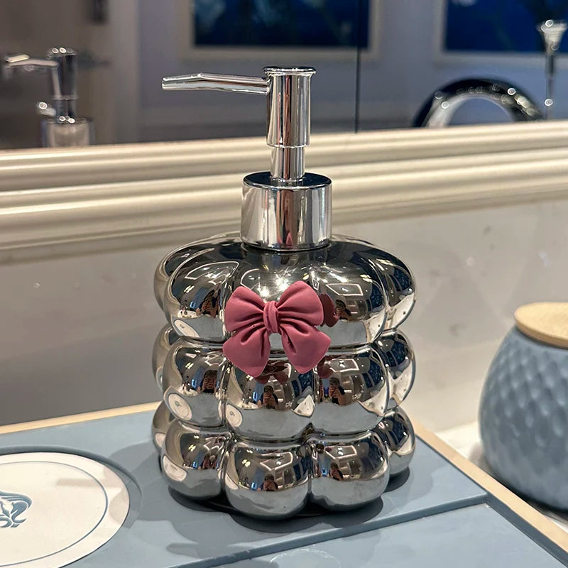 Bathroom Supplies Ceramic Emulsion Bottle Bathroom Shower Gel Press Bottle Creative Soap Dispenser Bathroom Decoration Modern