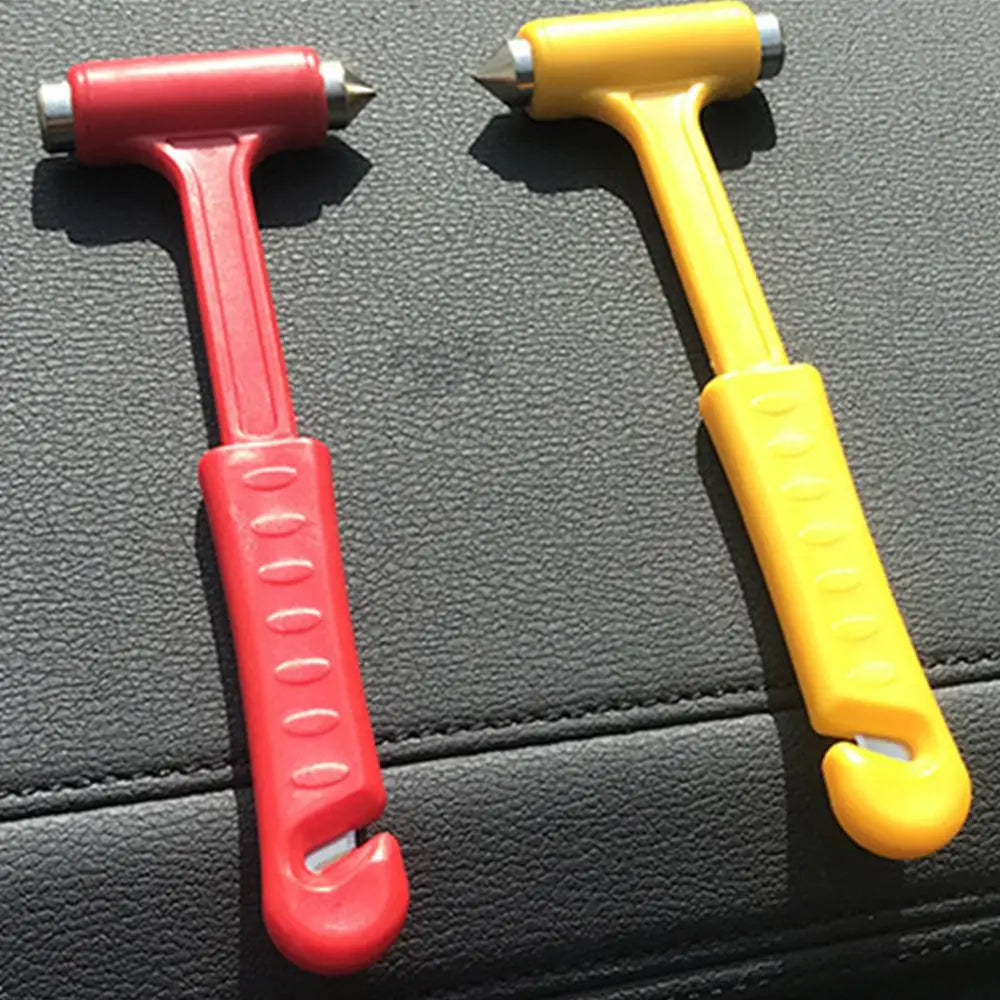 Seat Belt Cutter Safety Hammer Portable Universal Plastic Practical Car Self-Help Escape Hammer Emergency Escape Tool Mini