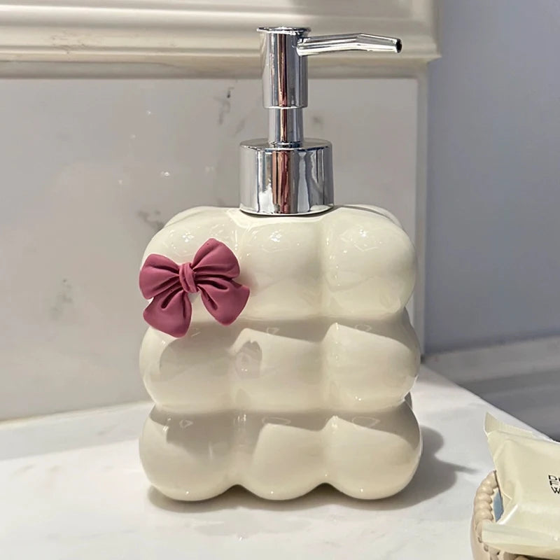 Bathroom Supplies Ceramic Emulsion Bottle Bathroom Shower Gel Press Bottle Creative Soap Dispenser Bathroom Decoration Modern