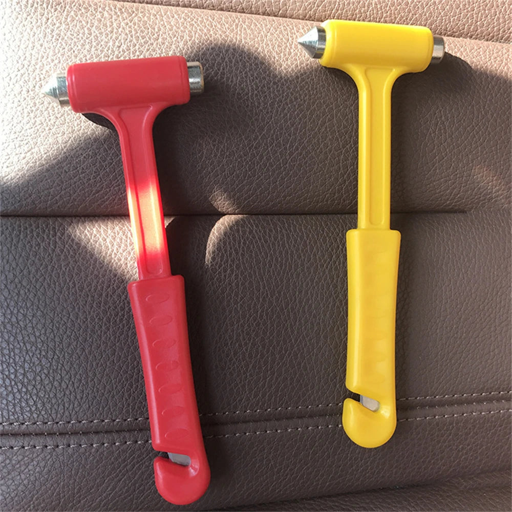 Seat Belt Cutter Safety Hammer Portable Universal Plastic Practical Car Self-Help Escape Hammer Emergency Escape Tool Mini