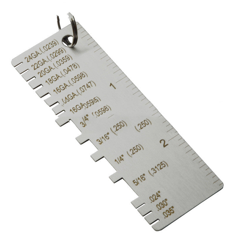 Weld Measuring Scale Thickness Gauge