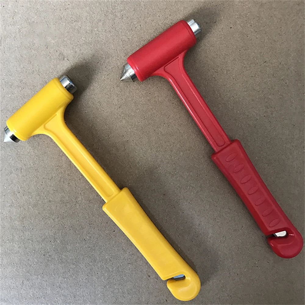 Seat Belt Cutter Safety Hammer Portable Universal Plastic Practical Car Self-Help Escape Hammer Emergency Escape Tool Mini
