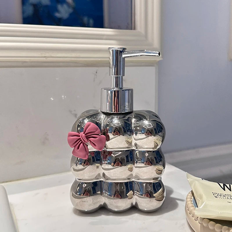 Bathroom Supplies Ceramic Emulsion Bottle Bathroom Shower Gel Press Bottle Creative Soap Dispenser Bathroom Decoration Modern
