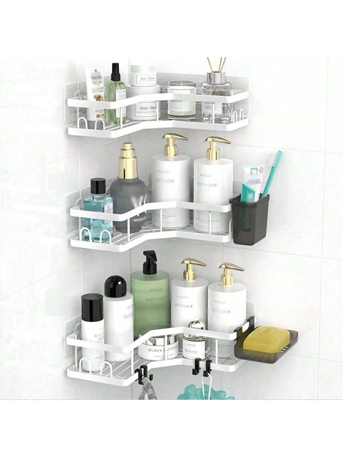 1Pc Corner Shelf, Shower Shelf No Drilling, Bathroom Shelves, Bathroom Organizer, Shower Organizer, Shower Shelf, Shower Basket for Bathroom Home Bathroom Decor Bathroom Organizer Summer