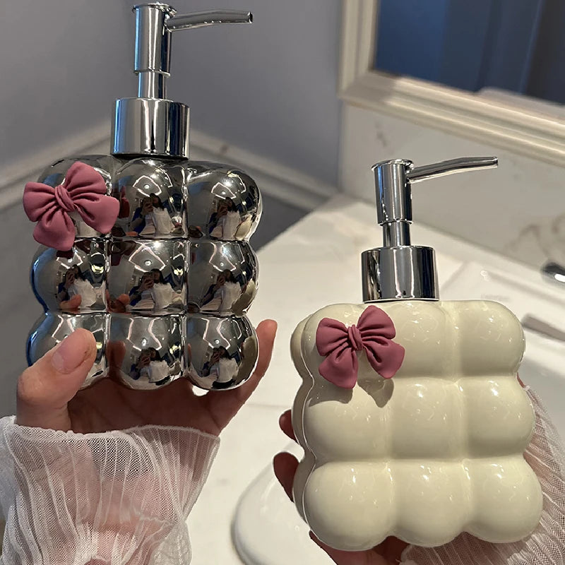 Bathroom Supplies Ceramic Emulsion Bottle Bathroom Shower Gel Press Bottle Creative Soap Dispenser Bathroom Decoration Modern