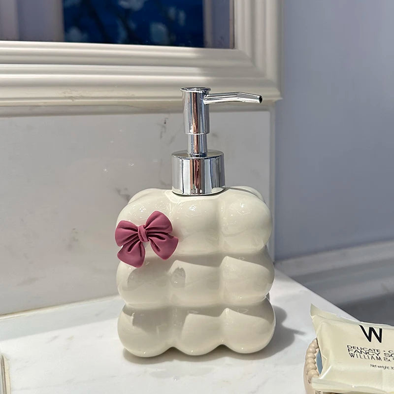 Bathroom Supplies Ceramic Emulsion Bottle Bathroom Shower Gel Press Bottle Creative Soap Dispenser Bathroom Decoration Modern