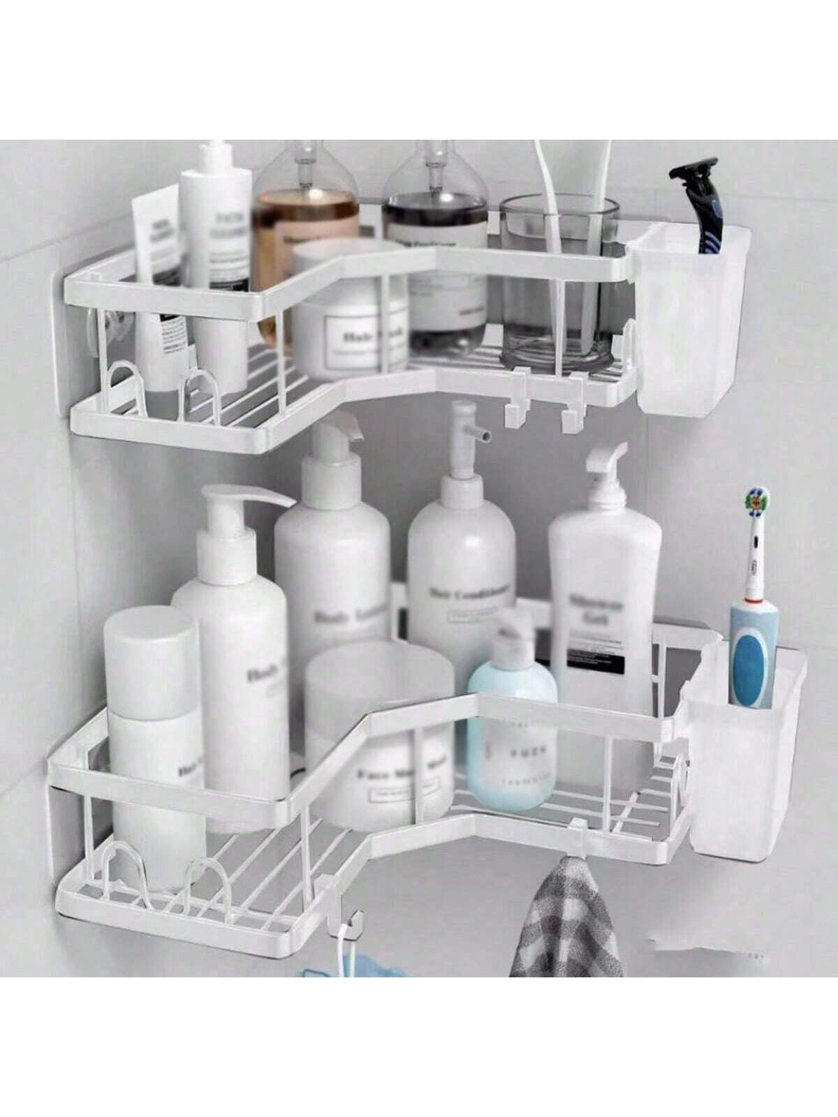 1Pc Corner Shelf, Shower Shelf No Drilling, Bathroom Shelves, Bathroom Organizer, Shower Organizer, Shower Shelf, Shower Basket for Bathroom Home Bathroom Decor Bathroom Organizer Summer