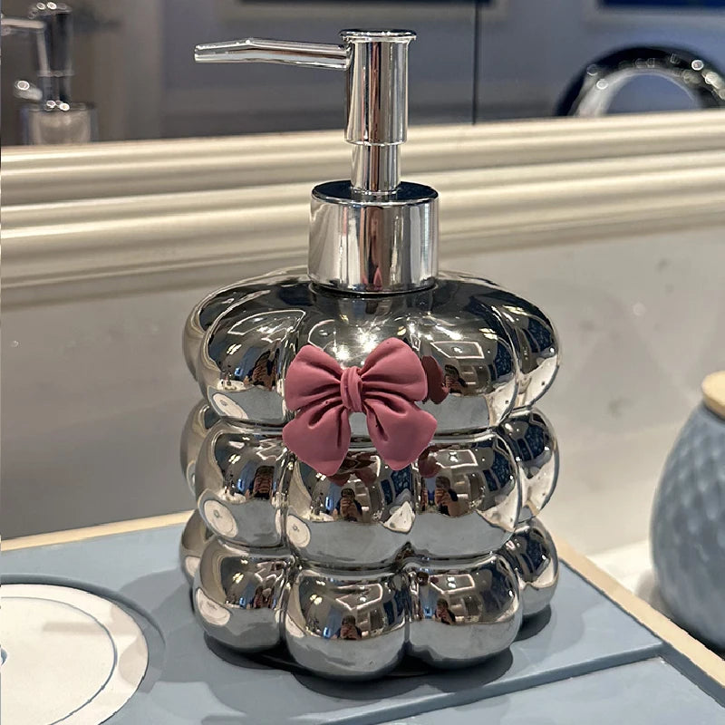 Bathroom Supplies Ceramic Emulsion Bottle Bathroom Shower Gel Press Bottle Creative Soap Dispenser Bathroom Decoration Modern
