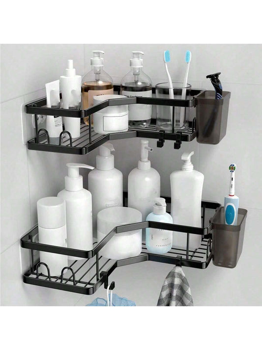 1Pc Corner Shelf, Shower Shelf No Drilling, Bathroom Shelves, Bathroom Organizer, Shower Organizer, Shower Shelf, Shower Basket for Bathroom Home Bathroom Decor Bathroom Organizer Summer
