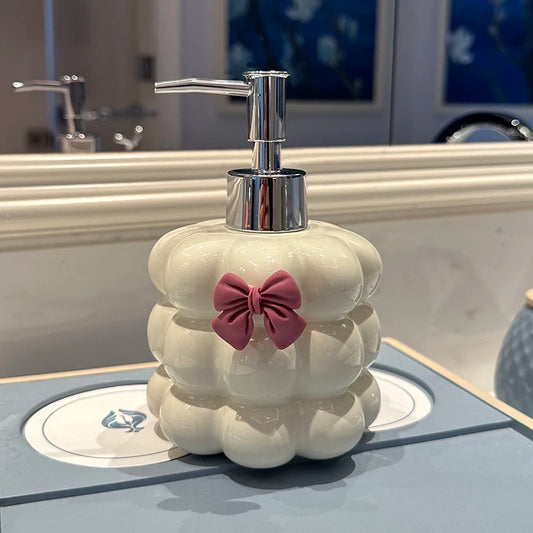 Bathroom Supplies Ceramic Emulsion Bottle Bathroom Shower Gel Press Bottle Creative Soap Dispenser Bathroom Decoration Modern